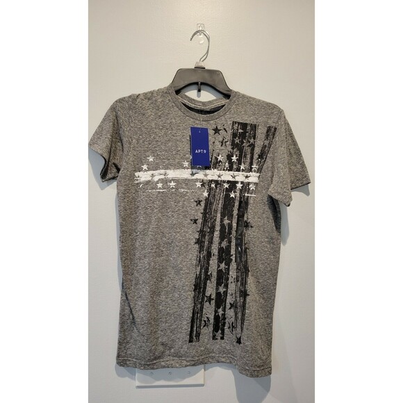 Apt 9  Freedom Flag Graphic T-Shirt  NWT men's size S N-154 Patriotic pride - Picture 3 of 6